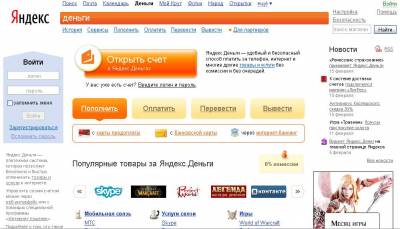 Открытие счета в Яндекс.Деньги